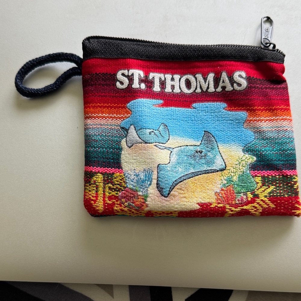St. Thomas Multicolor Coin Pouch